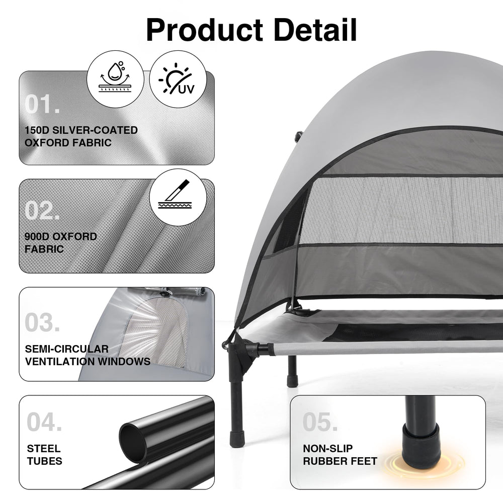 Aimease bed with waterproof base for outdoor durability