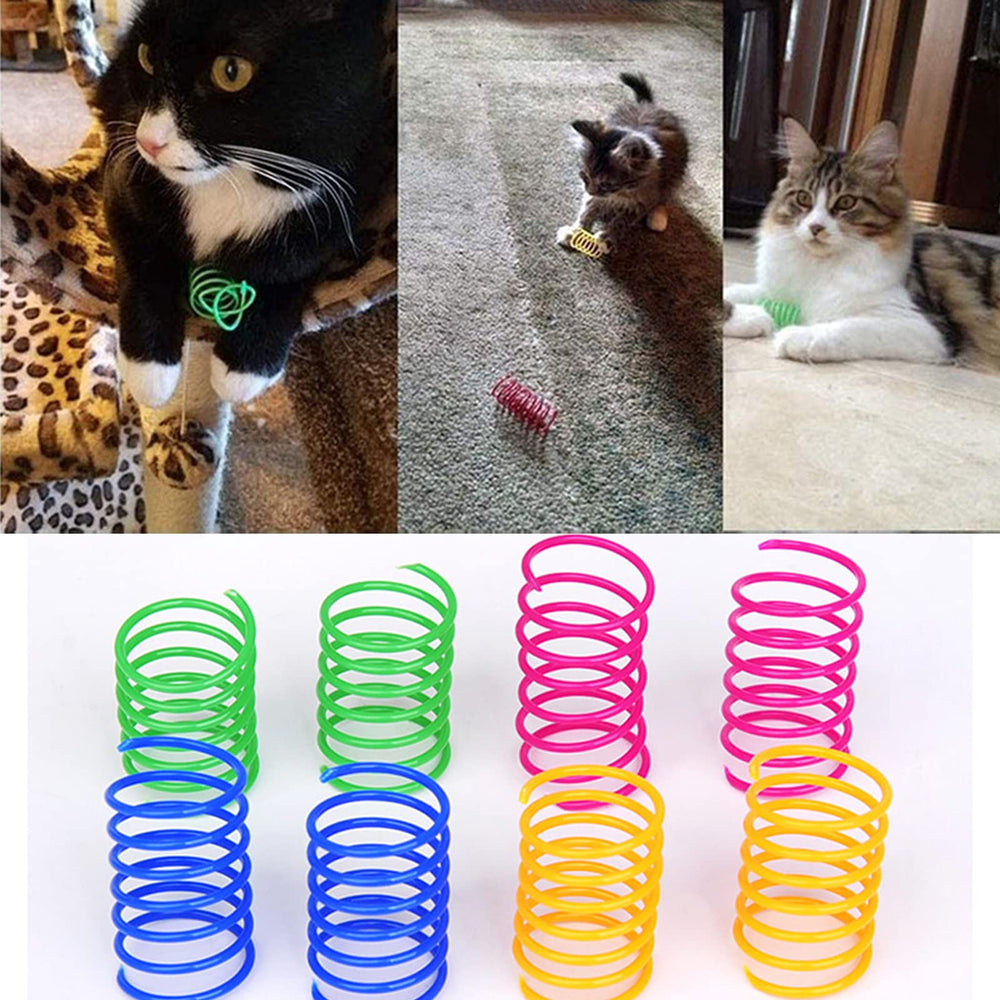 AIMICOCA indoor play setup showcasing colorful, versatile cat toys for fun