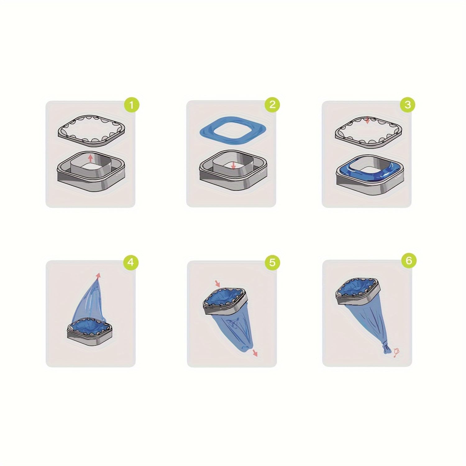 AIMIDODO 7-layer film protects odors and seals, reducing leaks during disposal.