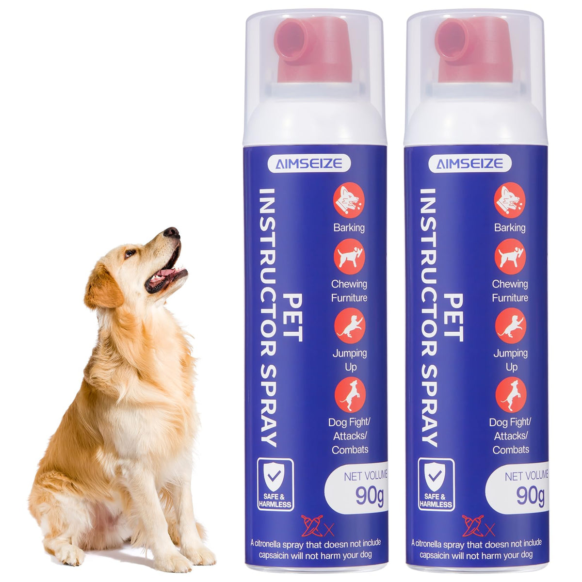 AIMSEIZE dog corrector spray bottle ready for instant behavior interruption during training