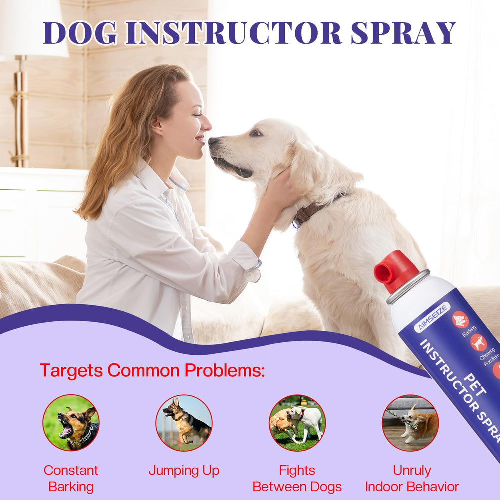 AIMSEIZE dog corrector spray comes in a two-pack for training consistency