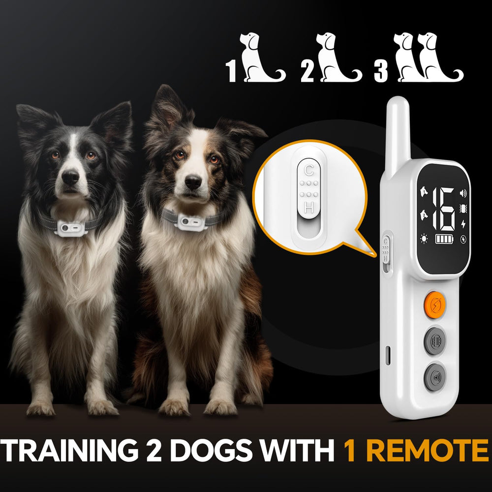 AINSYLI dog shock collar 3300ft range supports training in open spaces