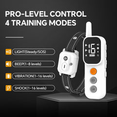 AINSYLI dog shock collar IP67 waterproof design withstands rain and mud