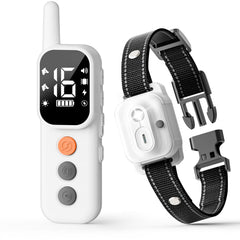 AINSYLI dog shock collar remote demonstrates long-range control for outdoor training