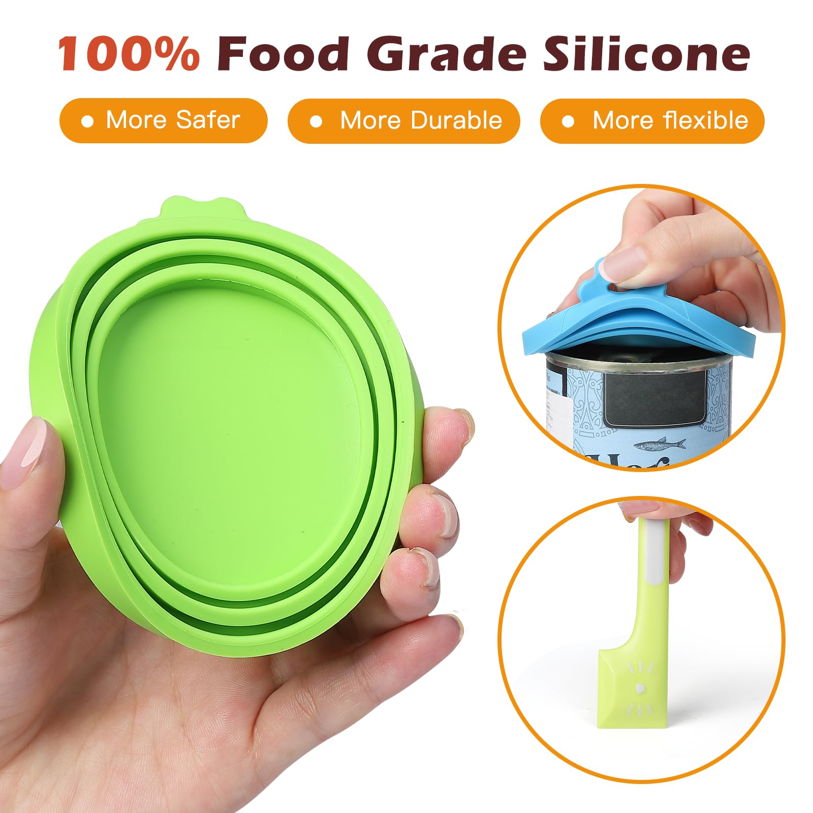 Ainvhh two-style spoons scooping wet food from a can