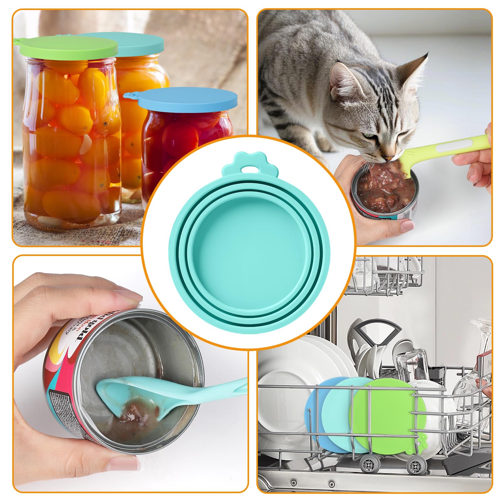 Ainvhh lids fit store cans for versatility in pet and human foods