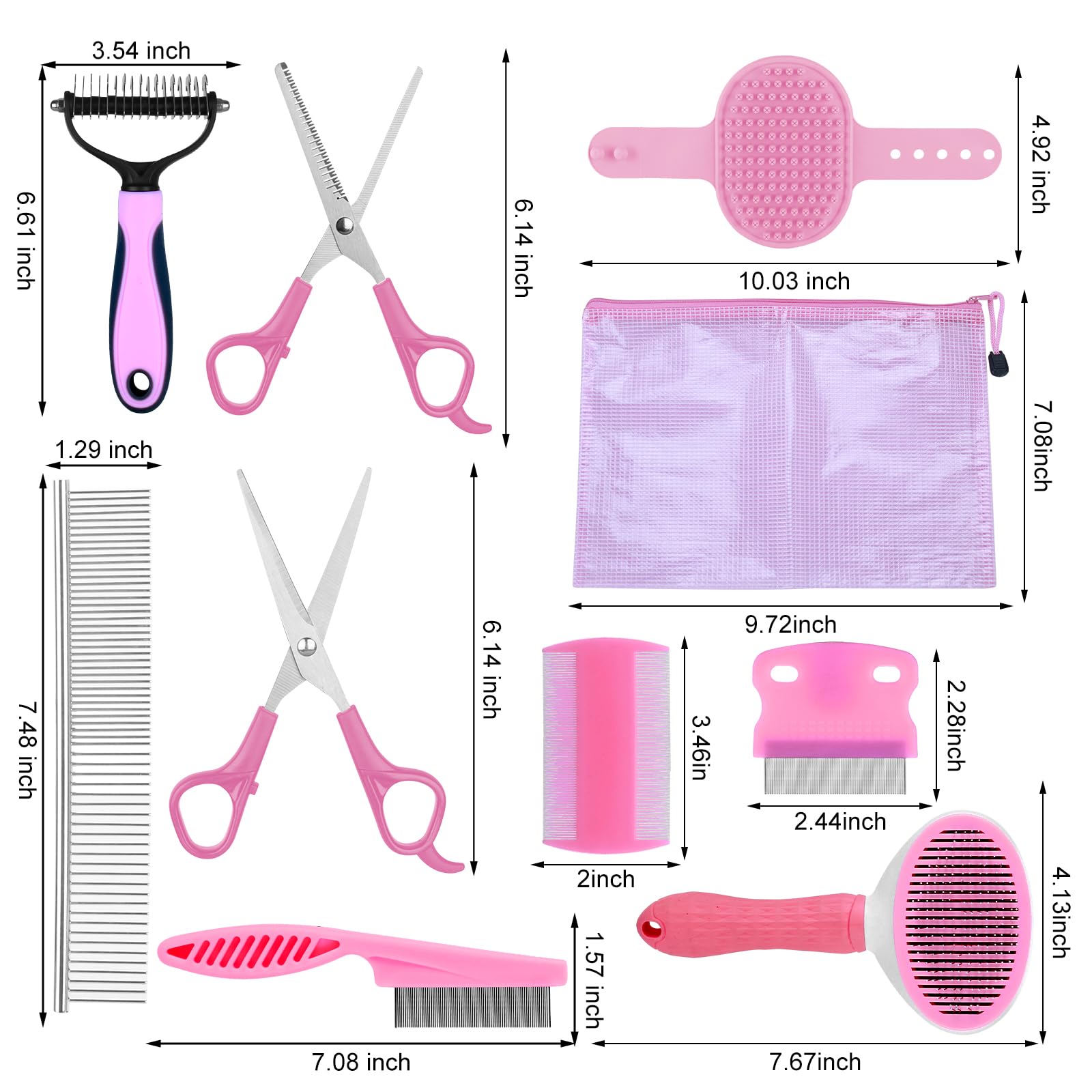 Aiolpy fine grooming comb close view for finishing touches
