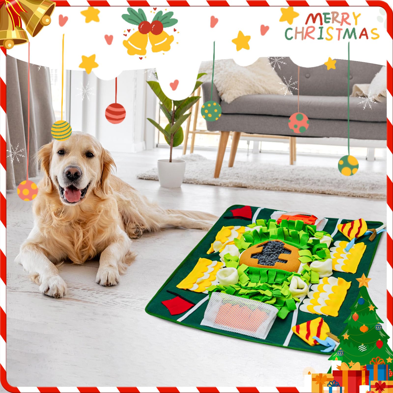 Aipawzz Snuffle Mat in action supports engagement and enrichment while dogs play