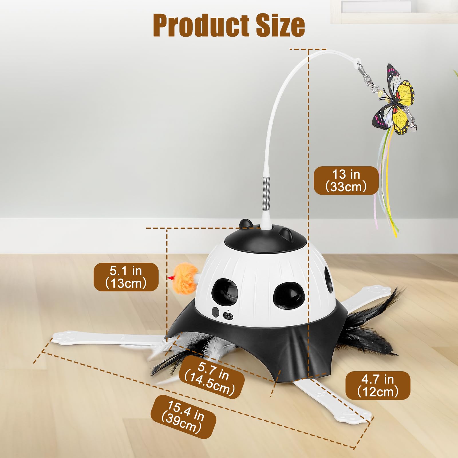 AIPERRO multi-cat-friendly design keeps a feline family engaged and entertained.