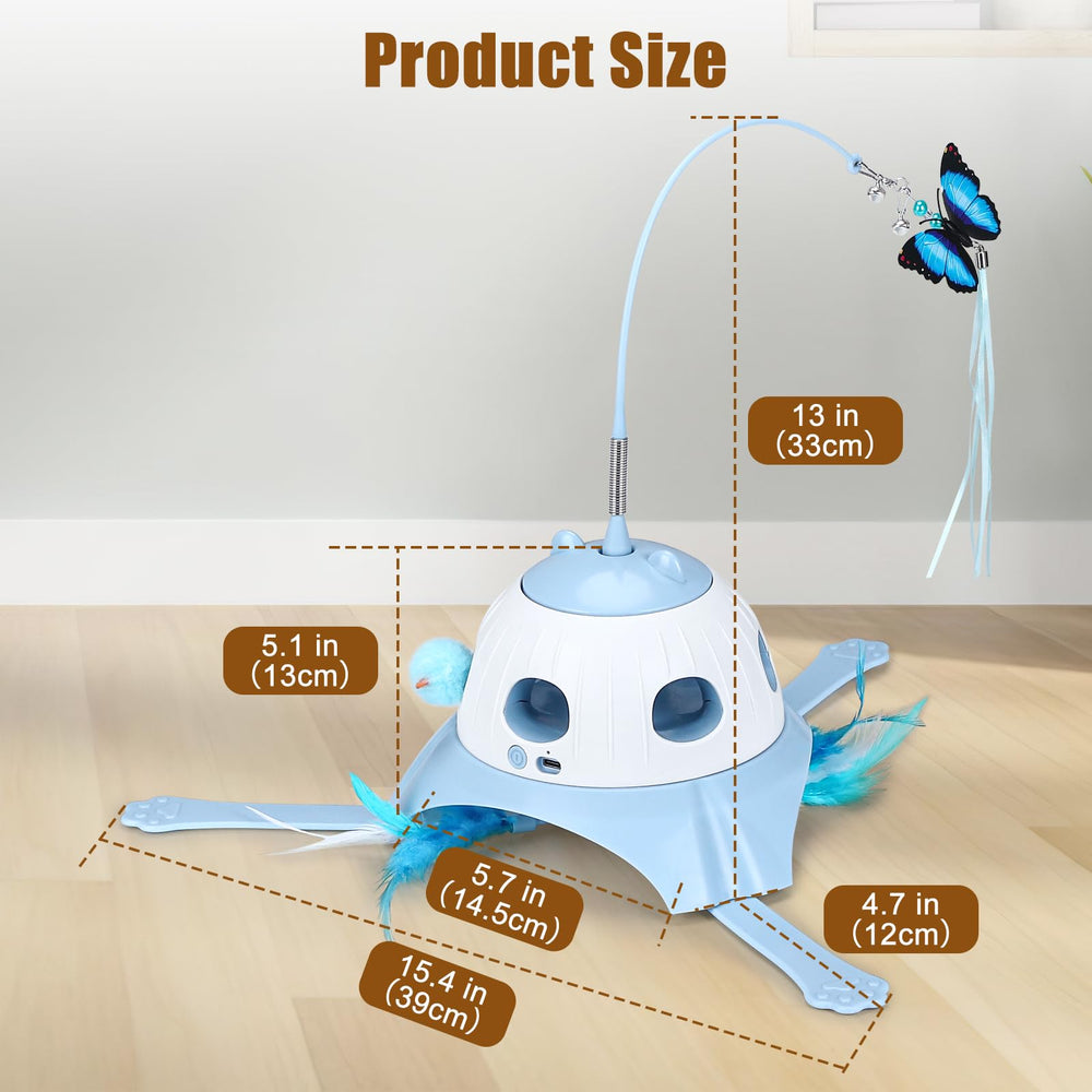 AIPERRO 3-in-1 indoor enrichment for multi-cat households.