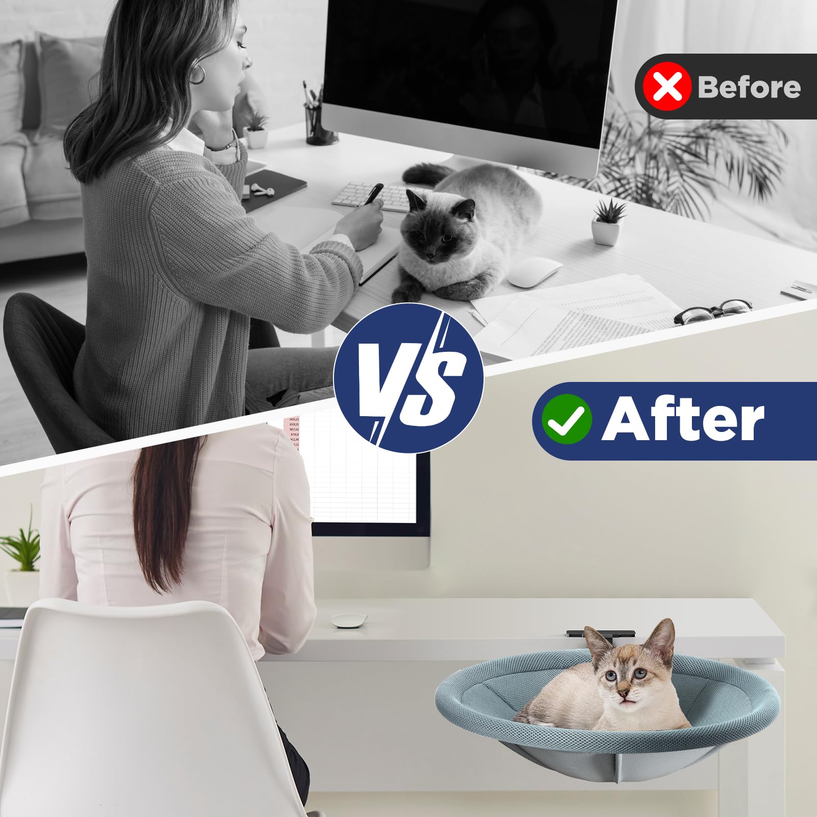 AIPERRO cat bed with removable washable cover ready for quick cleaning