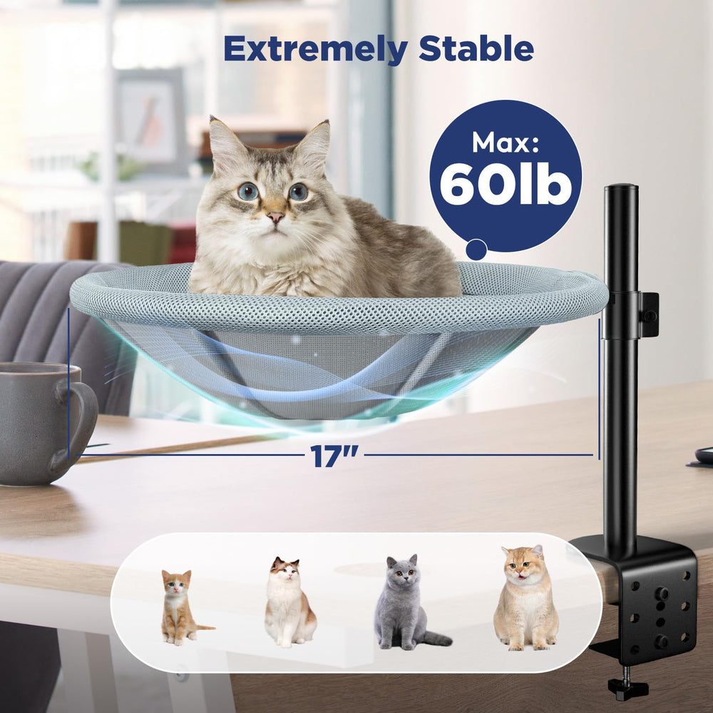 AIPERRO Cat Desk Bed washable cover close-up emphasizes easy cleaning after play sessions