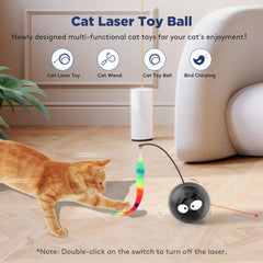 AIPERRO cat toy ball rollers illustrate smooth movement across floors for engaging play.