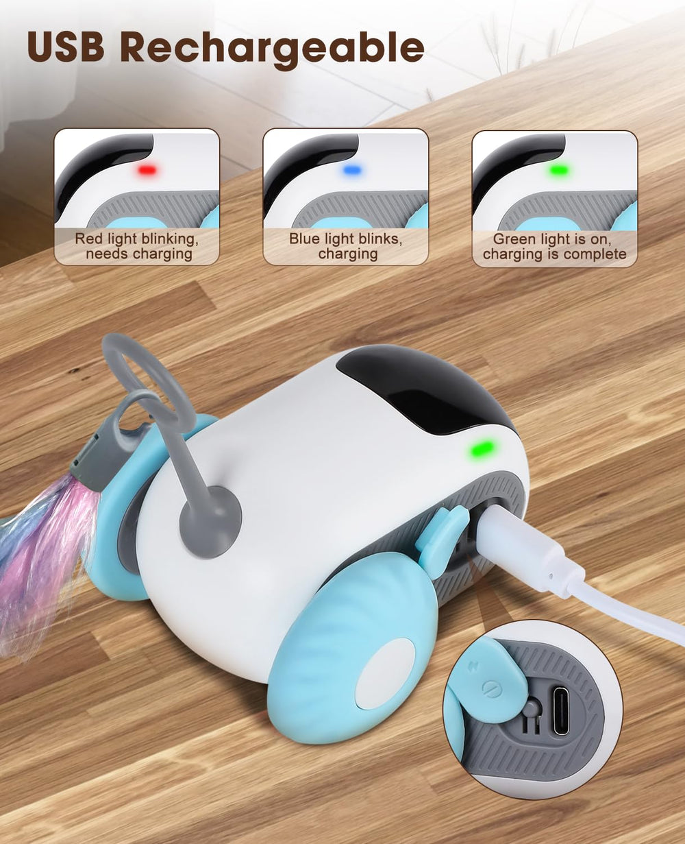 AIPERRO cat toy blue shell ready for playtime
