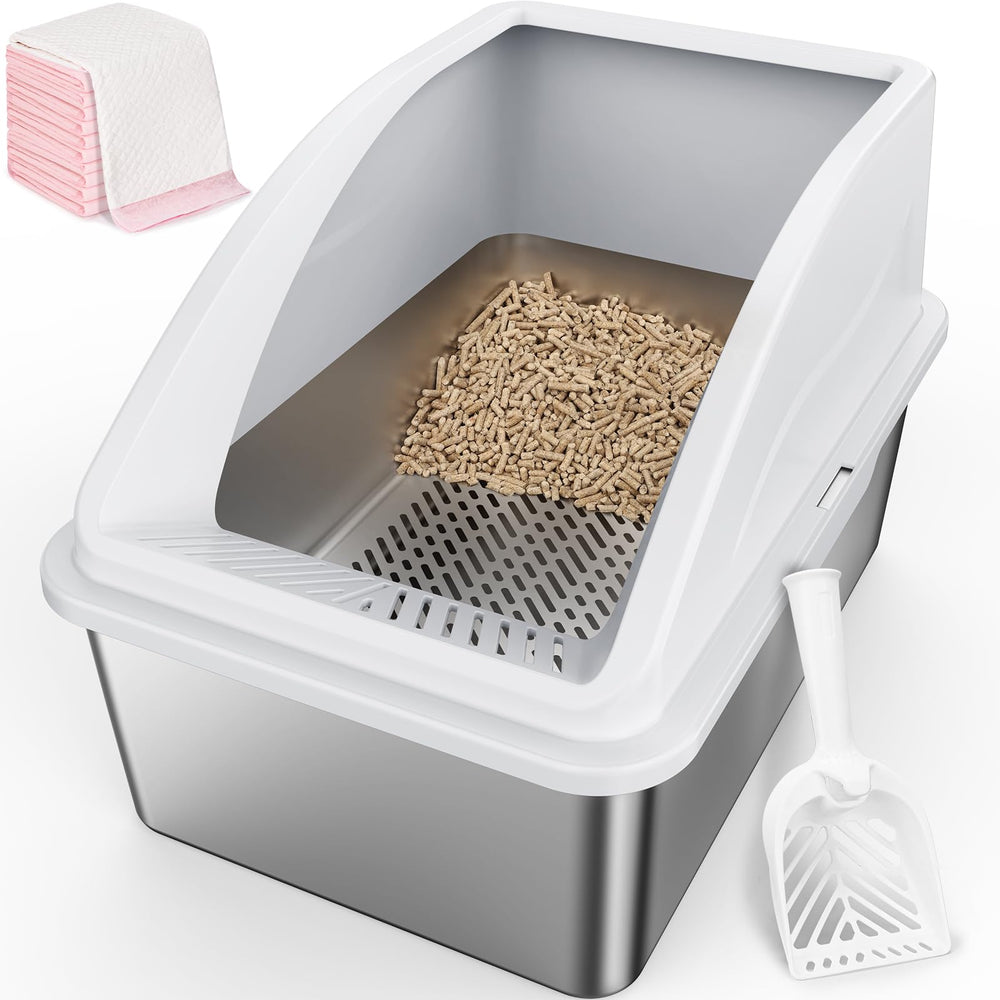 AIPERRO included accessories: cat pad refills and litter scoop.