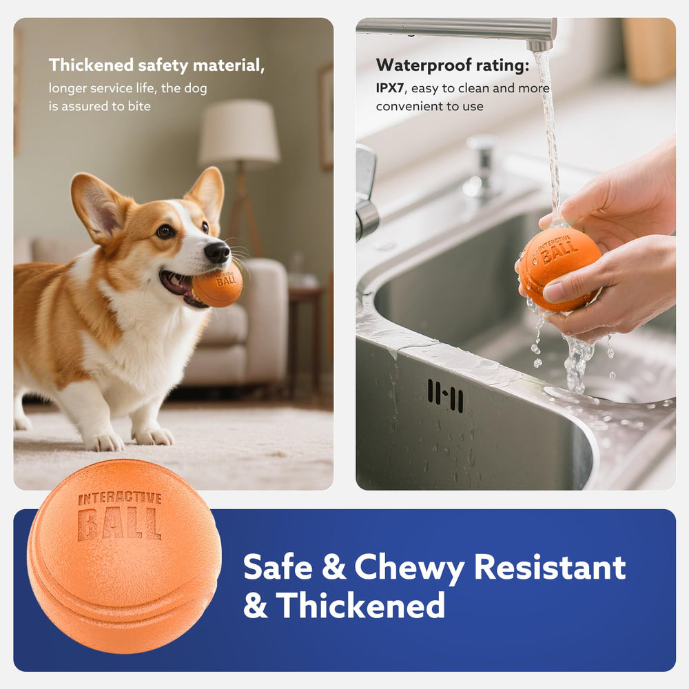 AIPERRO Interactive Dog Ball LED lights attract dogs and invite interactive sessions.