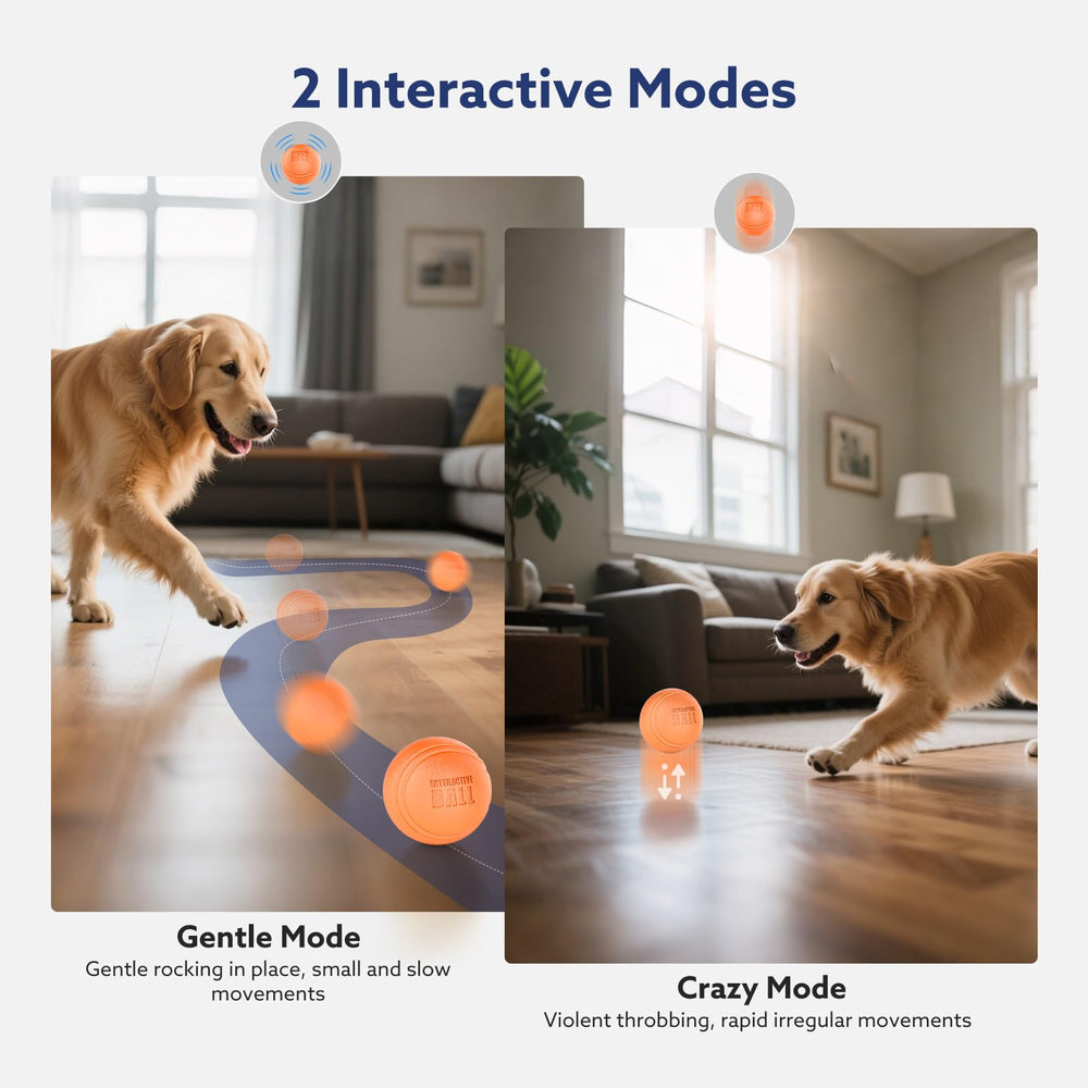 AIPERRO Interactive Dog Ball TPU durability signals bite-resistant build for lasting companionship.