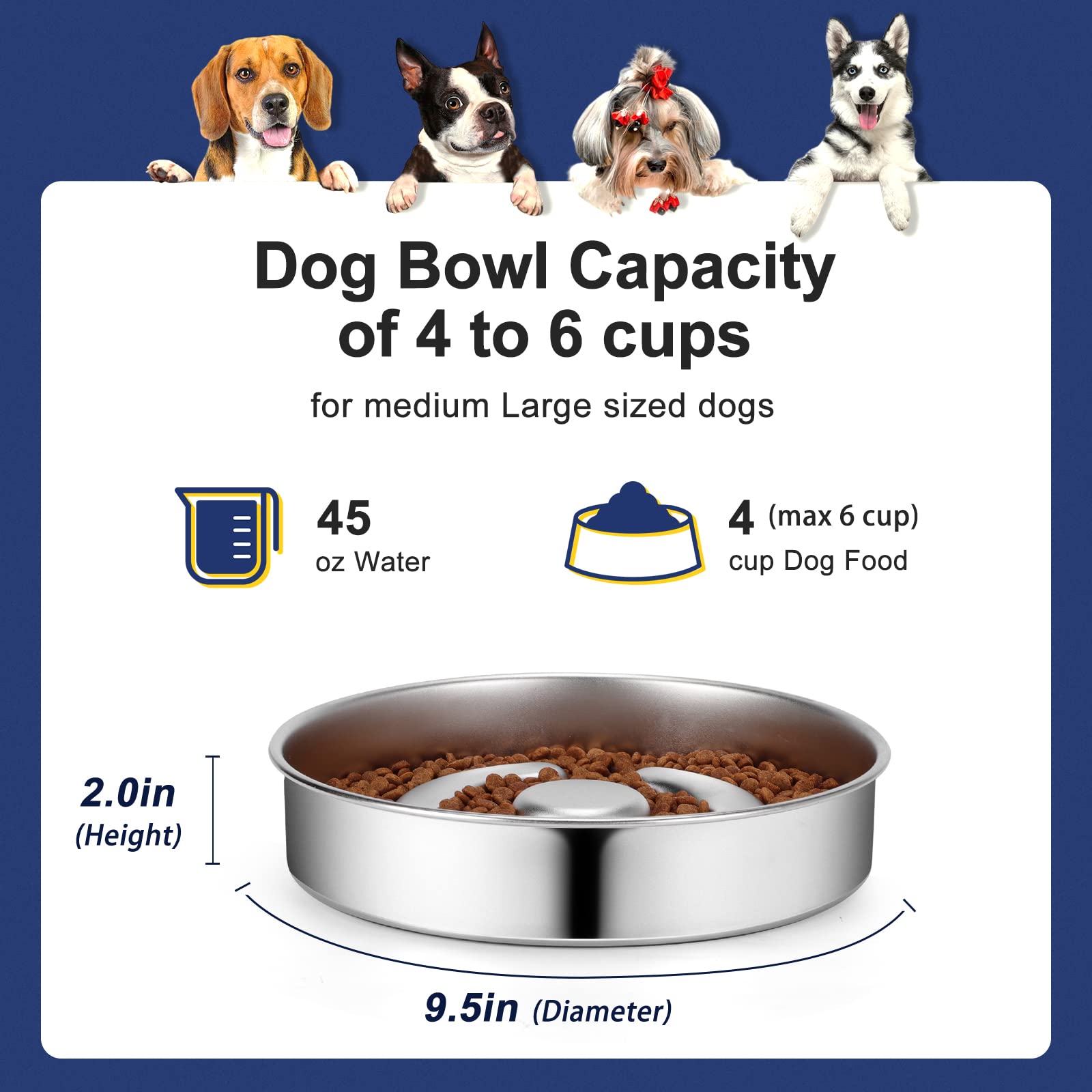 AIPERRO internal barriers slow eating for calmer, measured mealtimes.