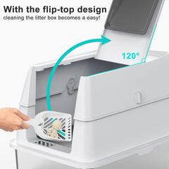 AIPERRO oversized entry suits 30lb+ cats for easy access.