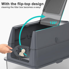 AIPERRO oversized-entry big cats accommodates 30lb+ cats.