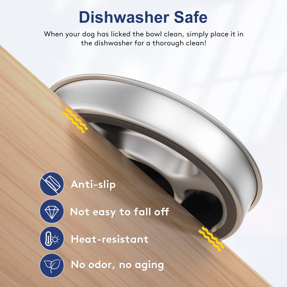 AIPERRO Slow Feeder Dog Bowl dishwasher-safe for easy cleanup after meals.