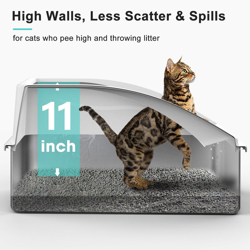 AIPERRO XL litter box lid view showing privacy and containment