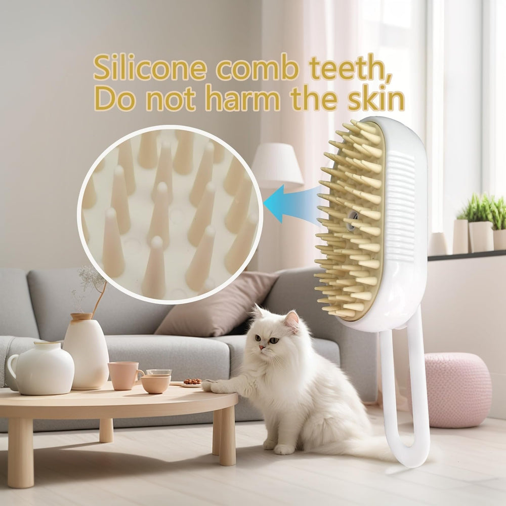 Airdminystion rechargeable steam brush for cordless grooming sessions