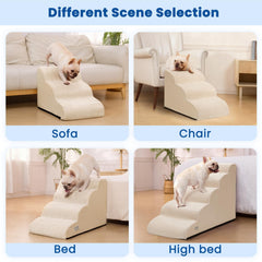 Airpanda dog steps non-slip bottom provides stable climbing for pets.