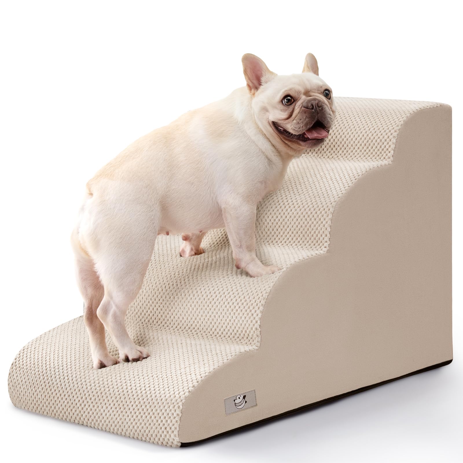 Airpanda dog steps on bed help small dogs reach beds with ease and confidence.
