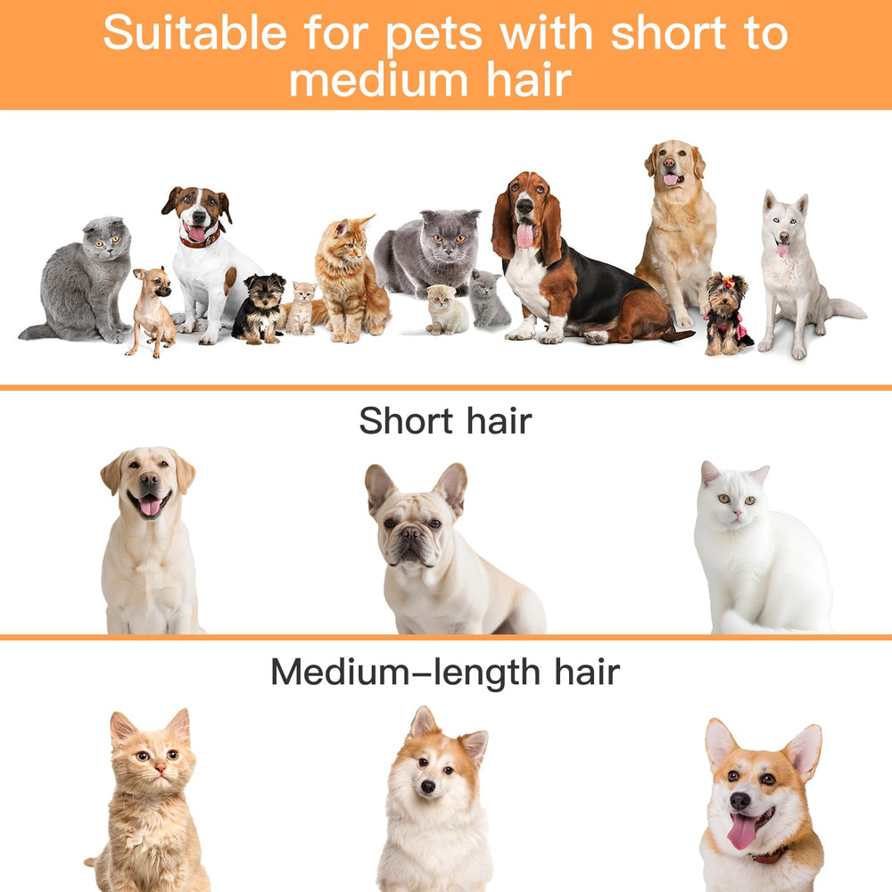 AIRROBO home grooming setup image highlights mess-free fur capture.