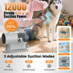 AIRROBO PG100 Plus electric clipper trims with precision during at-home grooming.