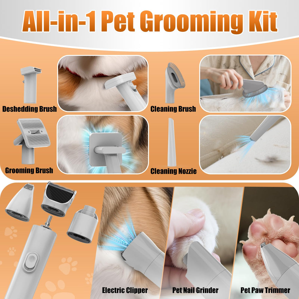 AIRROBO PG100 Plus nail grinder in use for quick, safe pet nail care.