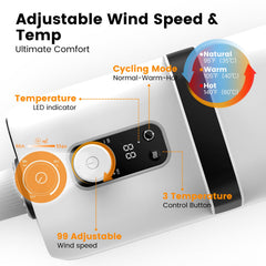 AIRROBO PGD100 round nozzle for targeted drying around paws and ears.