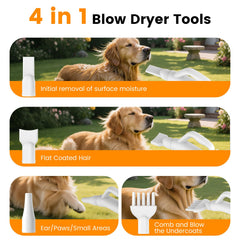 AIRROBO PGD100 wide flat nozzle for fast large area drying.