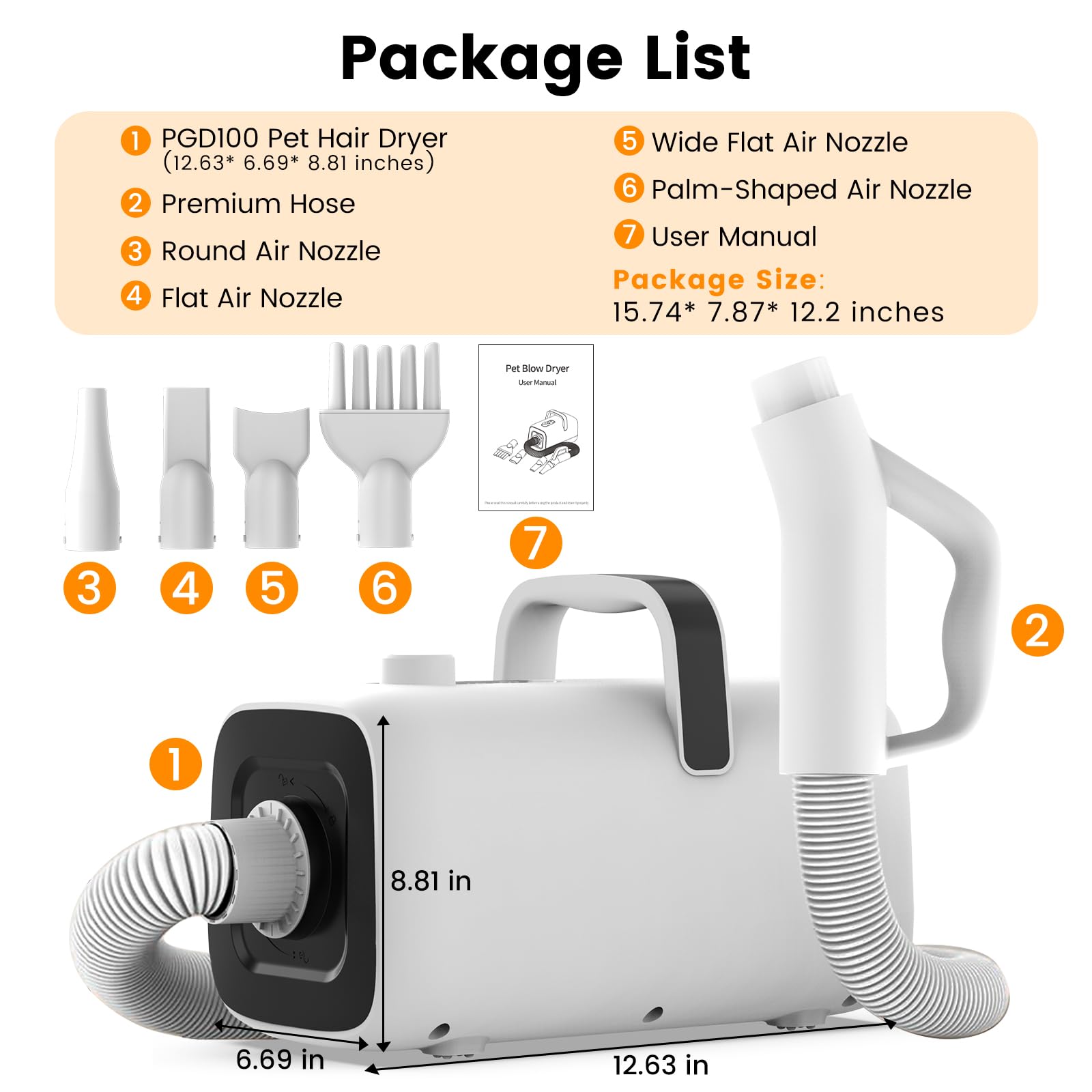 AIRROBO PGD100 package includes show all components and 1 year warranty.