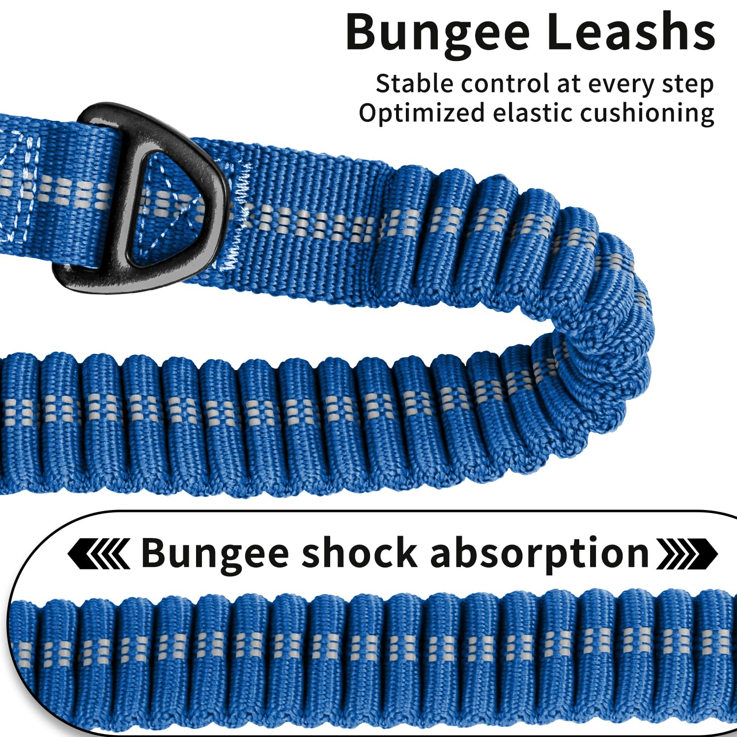Airuidog double-handled leash offering extra control on busy streets