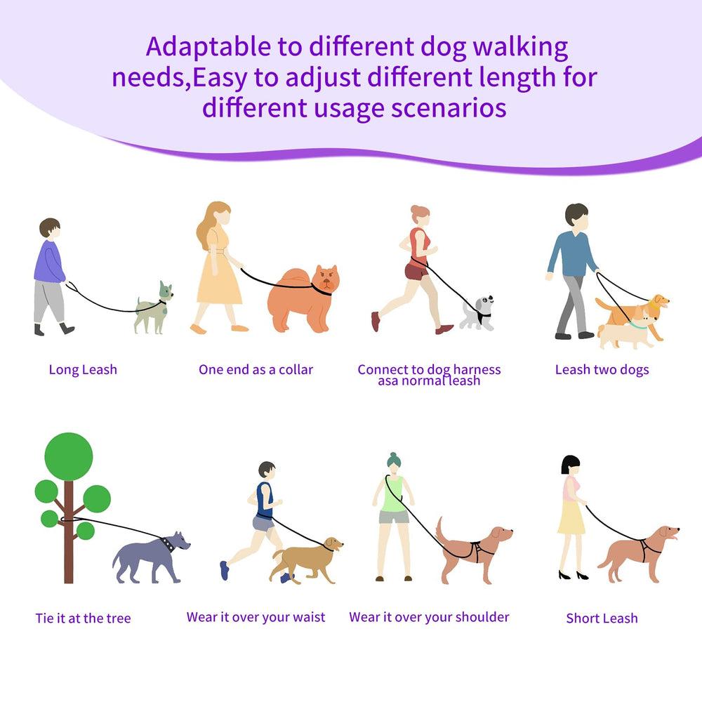Airuidog hands-free leash crossbody wear for comfortable hands-free running with secure control