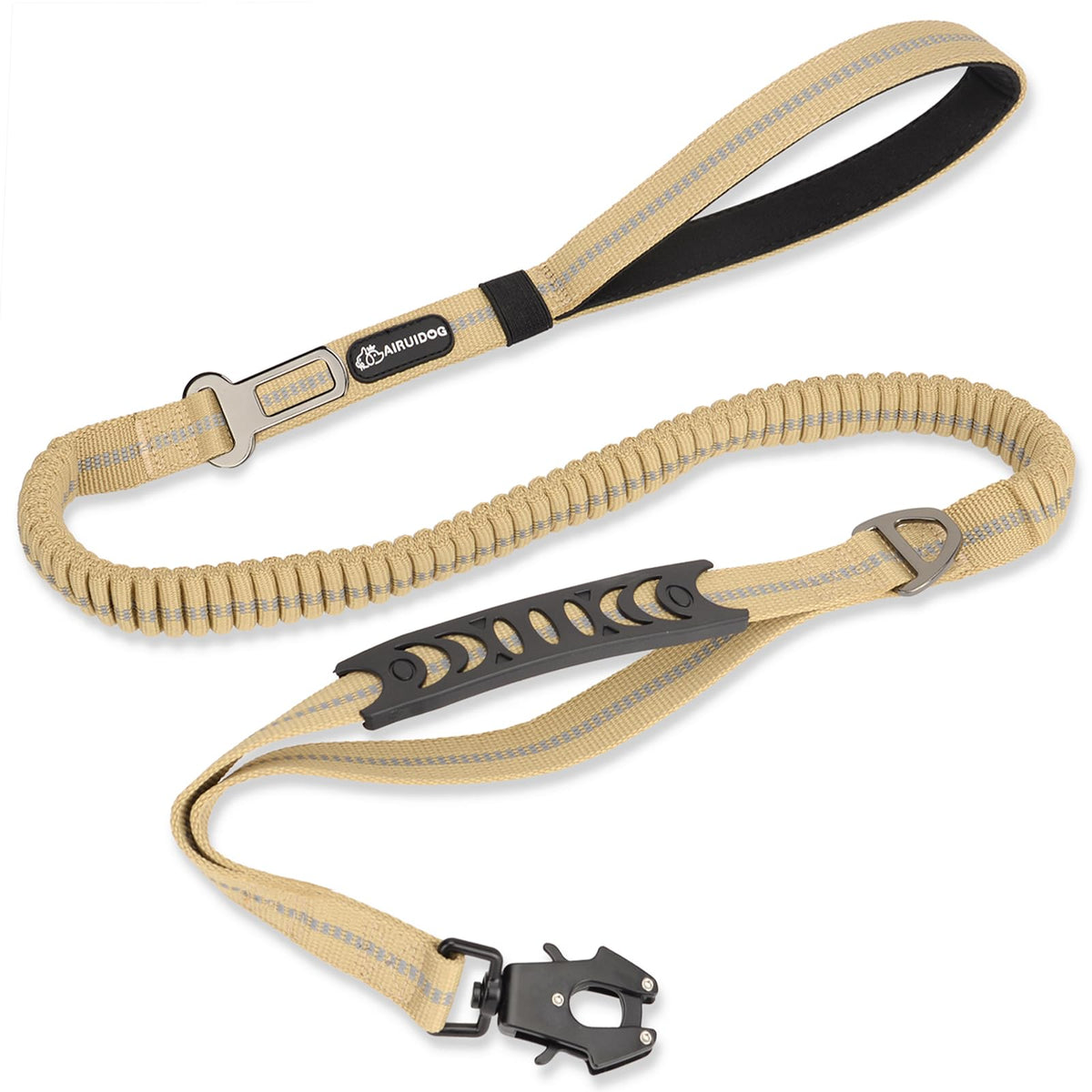 Airuidog heavy duty tactical dog leash clip with 360° rotation for secure control