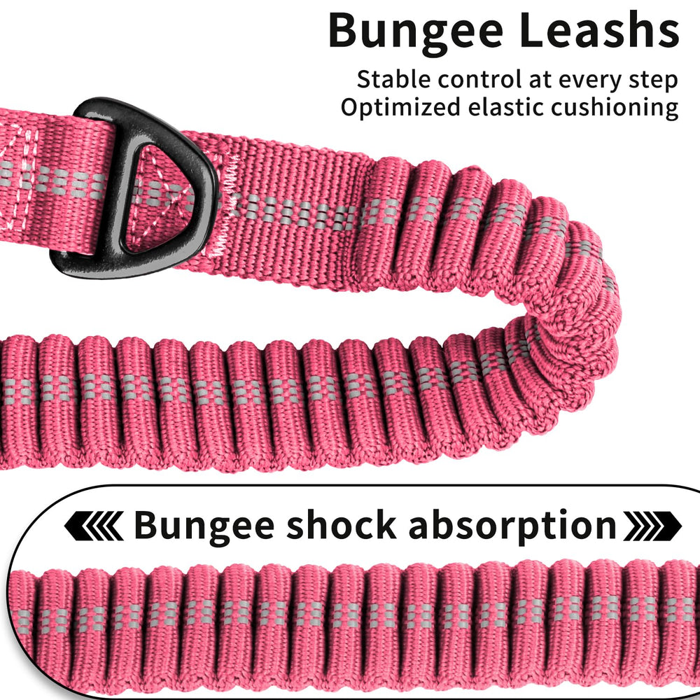 AIRUIDOG pink double padded handles provide control in crowded areas