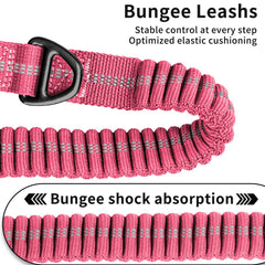 AIRUIDOG pink double padded handles provide control in crowded areas
