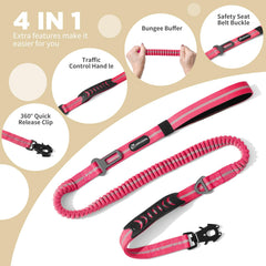 AIRUIDOG pink reflective threads boost visibility for safe night walks