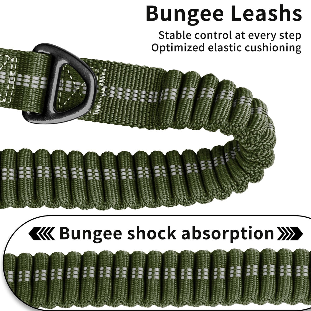 AIRUIDOG double-handled padded leash for versatile grip and control