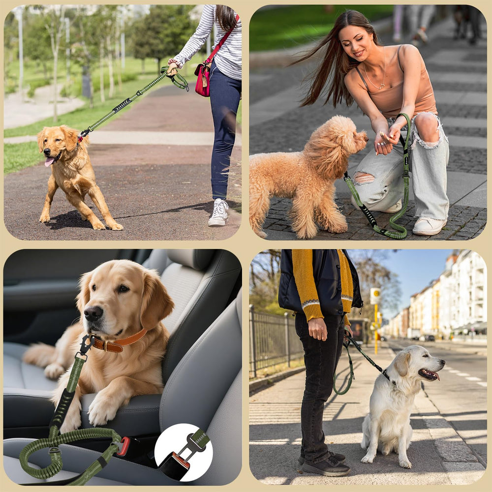 AIRUIDOG leash in use during running and walking shows comfortable support