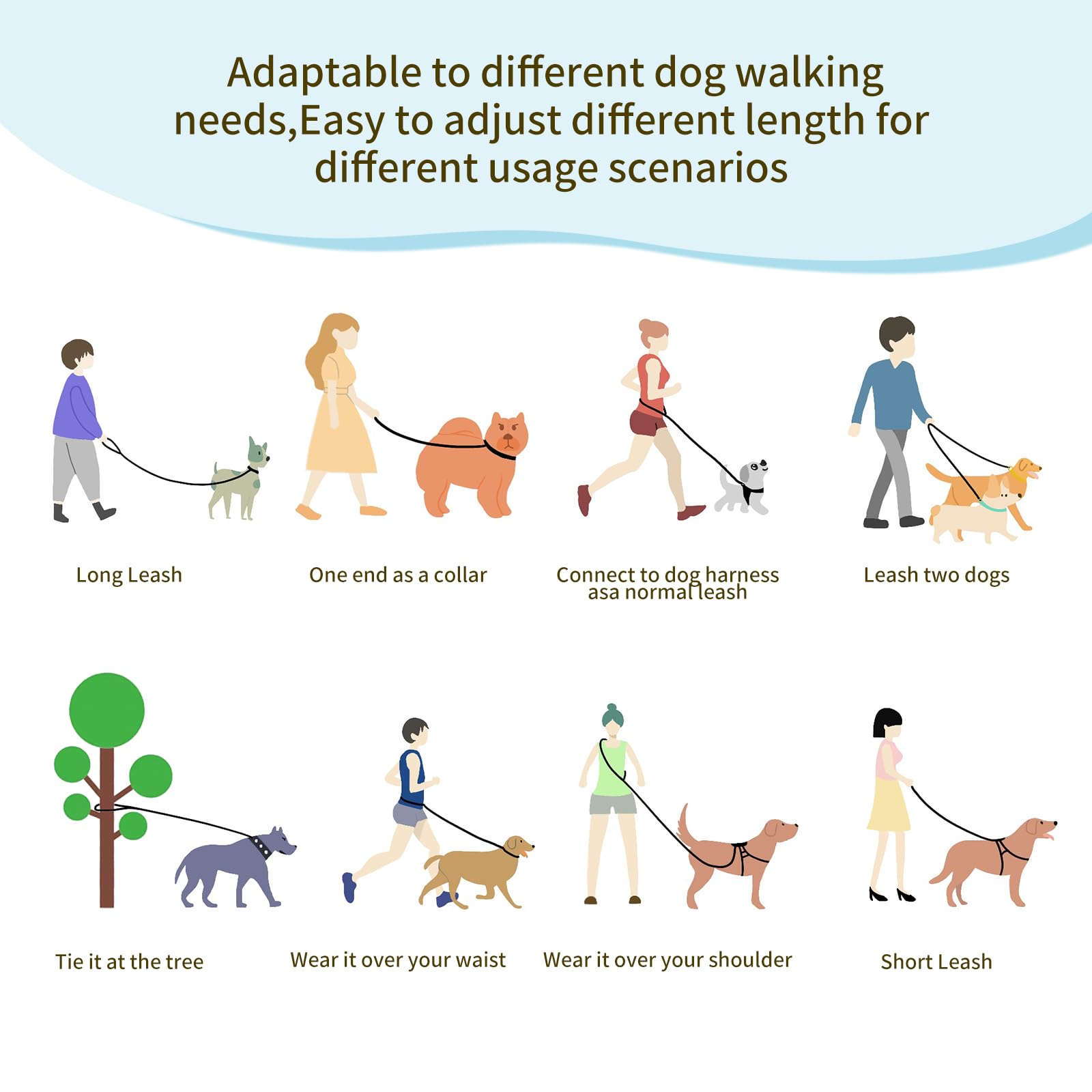 AIRUIDOG reflective night stitching enhances visibility during evening walks.