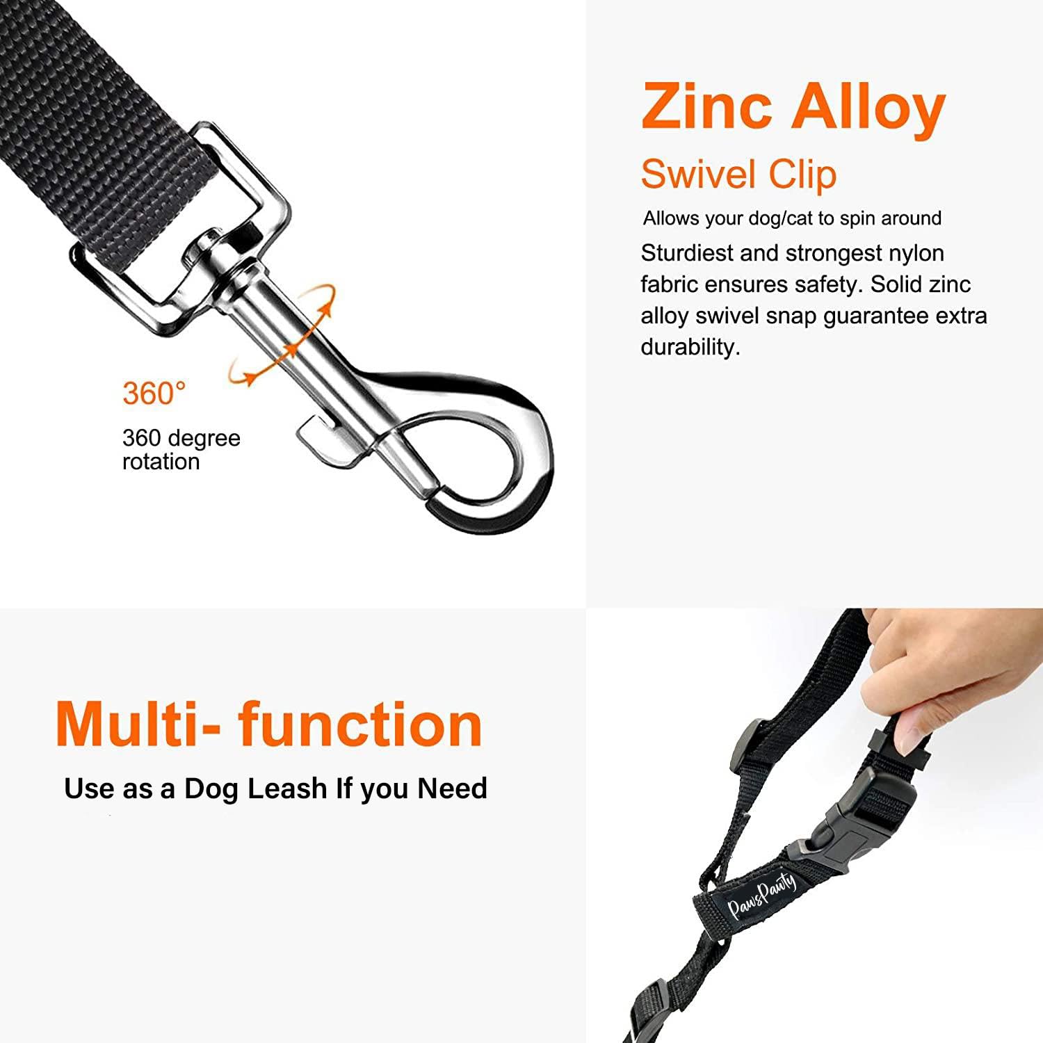 AISHIKEKE PawsPawty adjustable-nylon-strap fits dogs of various sizes.