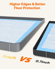 Aisslro pee pad holder with non-slip base prevents shifting during use