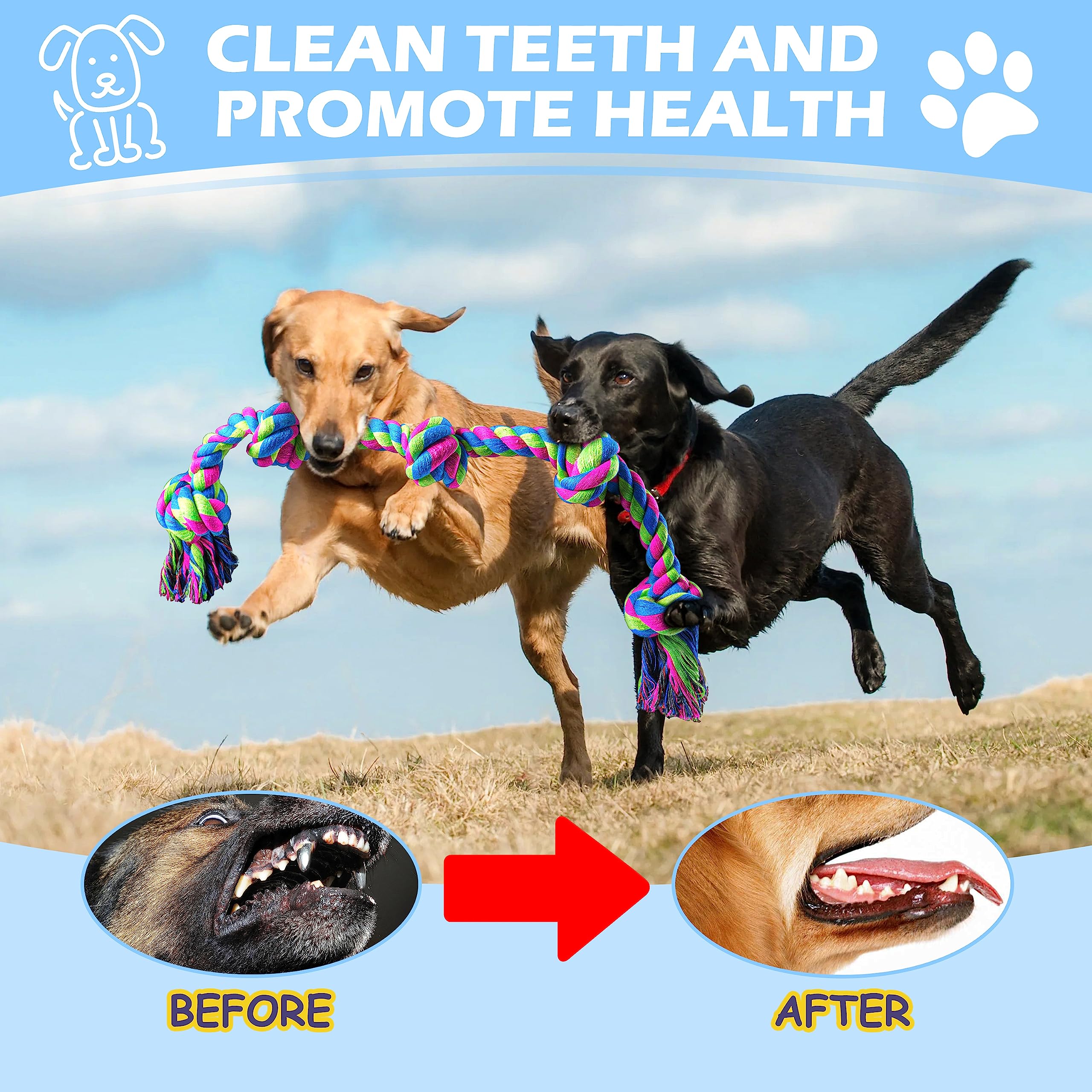 Aitmexcn dog rope toy-indoor-outdoor-play versatile for home and yard.