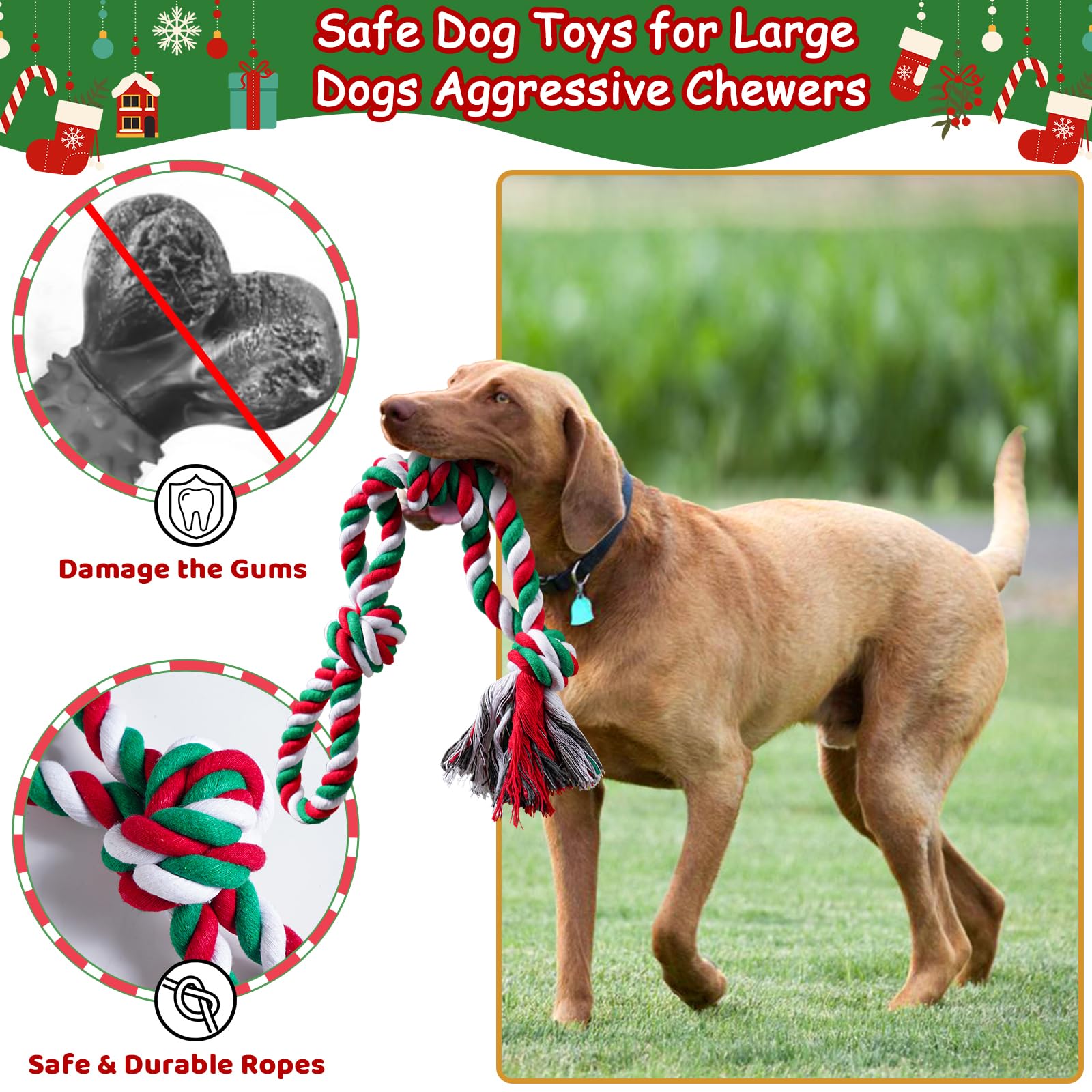 Aitmexcn juguete peluche con cuerda y sonido para perros.