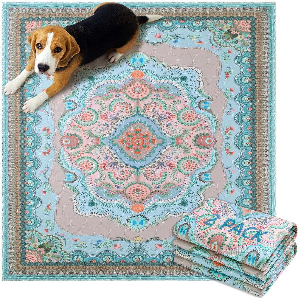 Aitmexcn washable pee pad large 2-pack machine-washable and quick-drying.