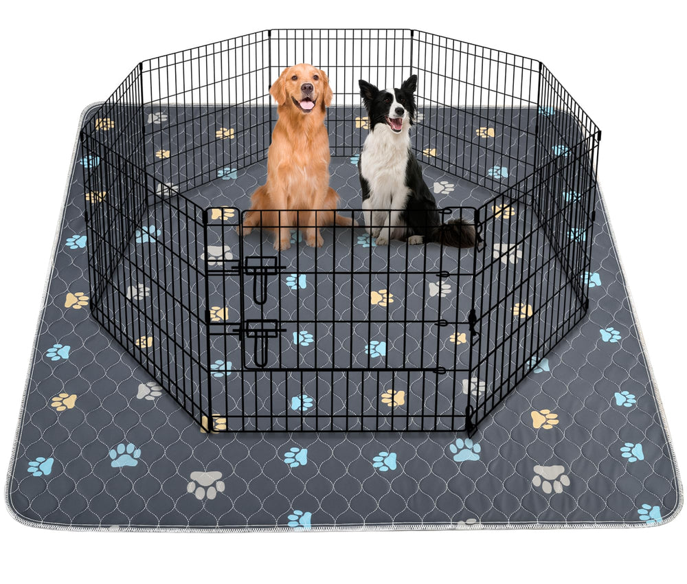 Aitmexcn washable puppy pad folded shows absorbent layers for mess containment.